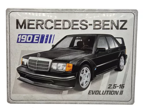 Mercedes - Benz 190E Evolution II / EVO II - 2.5L 16V - метална табела метален плакат (40x30cm)