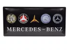 Mercedes - Benz еволюция на логото - метална табела (50x25cm)