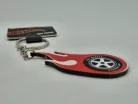 Hot Wheels - червено пламък джанта ключодържател