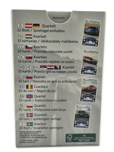 CARS - автомобилна квартет карта автомобилна карта