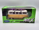 Volkswagen VW T1 transporter Classic Bus сърф 1962 1:24 1/24 Welly модел автомобил