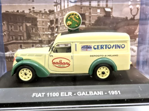 Fiat 1100 ELR камион Galbani (1951) - Altaya - 1:43