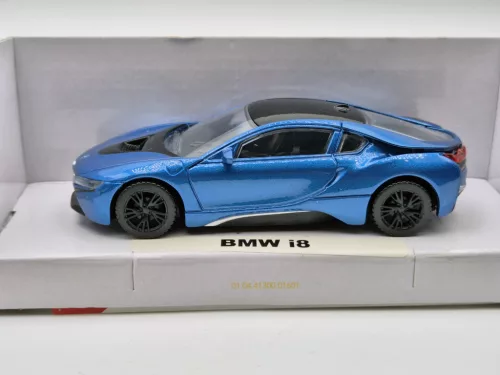 BMW i8 синьо - Rastar - моделен автомобил 1:43