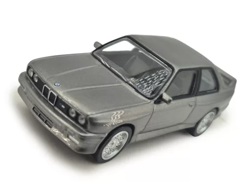 BMW E30 M3 сив 1986 Norev 1:43 модел автомобил