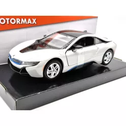   BMW i8 coupe 2018 - бяло - Motormax модел автомобил 1:24