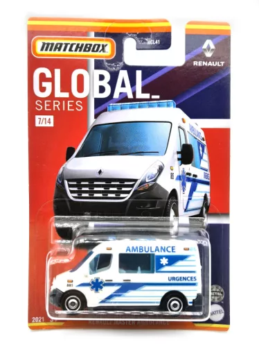 Renault Master Ambulance линейка - Matchbox - 1:64 1/64 малка кола