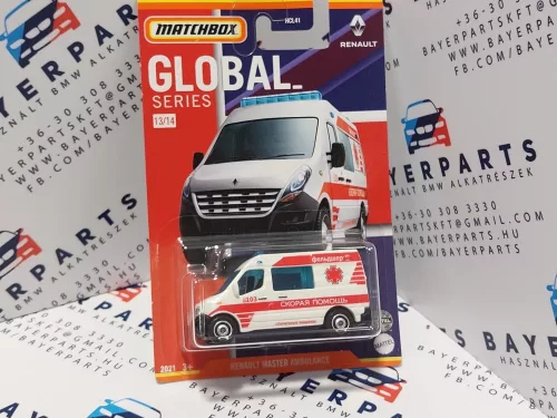 Renault Master Ambulance линейка червена - Matchbox - 1:64 1/64 малка кола