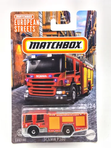 Scania P360 Firetruck - Matchbox - 1:64 1/64 малка кола (m00126)
