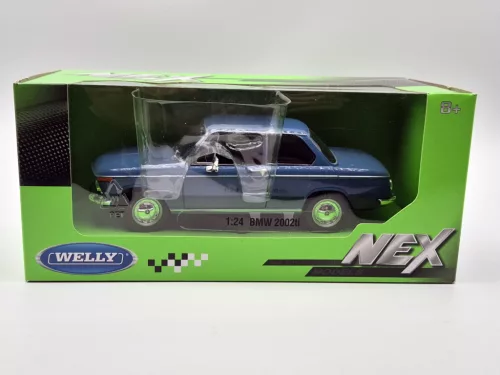 BMW 2002Ti 1966 синьо - Welly модел автомобил 1:24