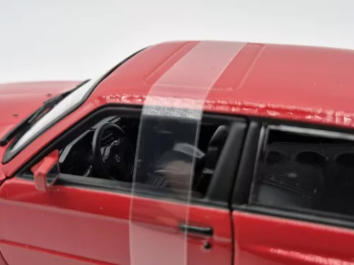 BMW E30 M3 (1988) - червен - Bburago - 1:24