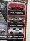 Fast & Furious комплект от 3 броя - NV-12 Jada Toys малка количка