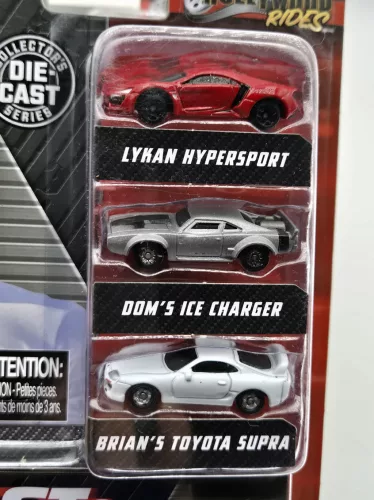 Fast & Furious комплект от 3 броя - NV-12 Jada Toys малка количка