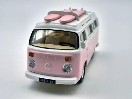 Volkswagen VW T2 transporter (1962) - Norev - 1:43 - розов
