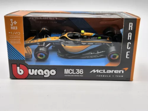McLaren F1 MCL36 #4 (2022) Australian GP - Lando Norris - Bburago - 1:43