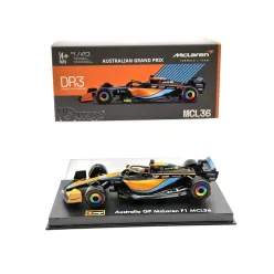   McLaren F1 MCL36 #3 (2022) Australian GP - Daniel Ricciardo - С ПИЛОТ - Bburago - 1:43