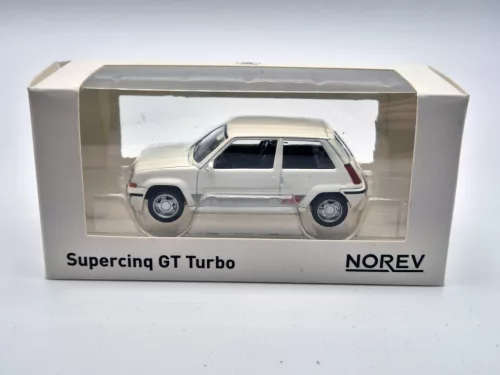 Renault R5 Supercinque GT - бял (1988) - Norev - 1:43