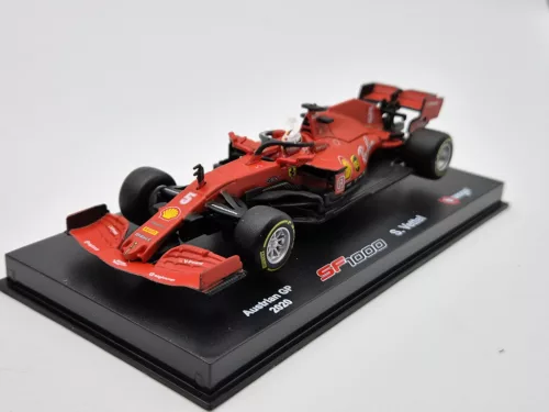 Ferrari - F1 Team Scuderia Ferrari (2020) - Австралийско GP - Sebastian Vettel - с пилот - Bburago - 1:43 1/43 моделен автомобил модел автомобил