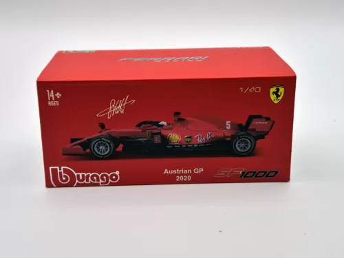 Ferrari - F1 Team Scuderia Ferrari (2020) - Австралийско GP - Sebastian Vettel - с пилот - Bburago - 1:43 1/43 моделен автомобил модел автомобил