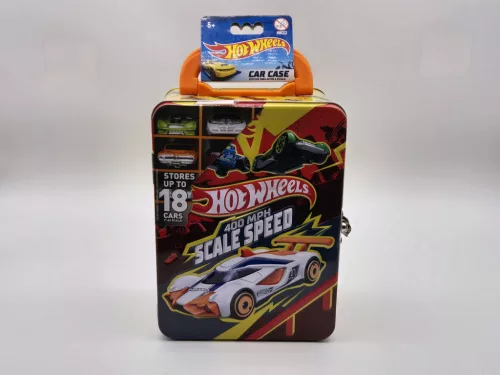Метална кутия куфар за съхранение Hot Wheels - за 18 бр. 1:64 коли - Hot Wheels - 1:64
