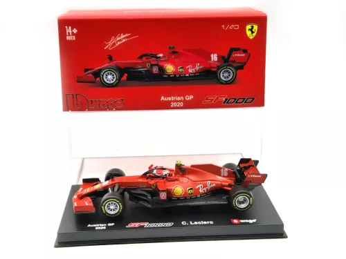 Ferrari SF1000 F1 #16 - Austrian GP (2020) - Charles Leclerc - С ПИЛОТ - Bburago - 1:43
