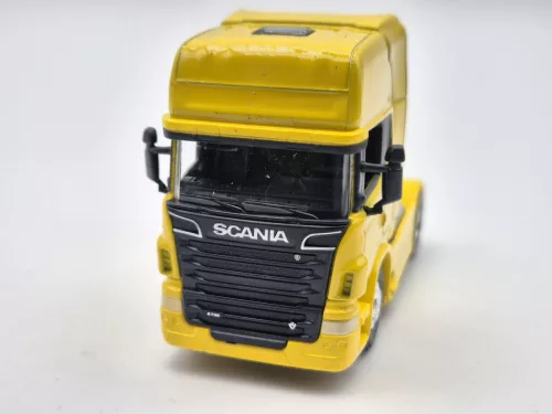 Scania R730 V8 Tractor Truck 2-Assi (2011) - жълт - камион - Welly - 1:64