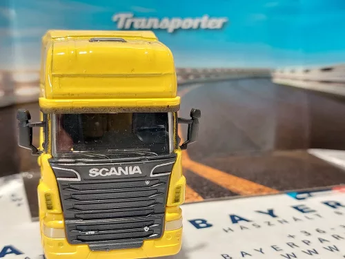 Scania R730 V8 Tractor Truck 2-Assi (2011) - жълт - камион - Welly - 1:64