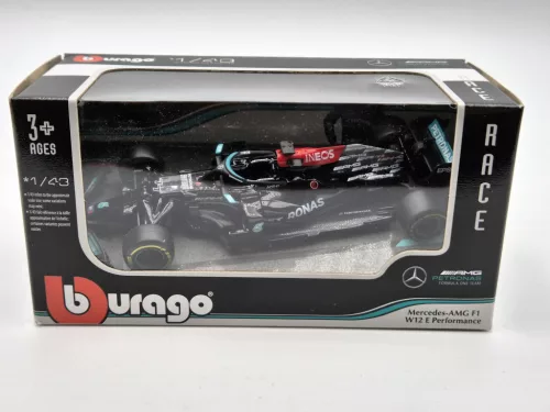Mercedes W12 Mercedes M12 EQ Power F1 #77 (2021) - Valtteri Bottas - Bburago - 1:43
