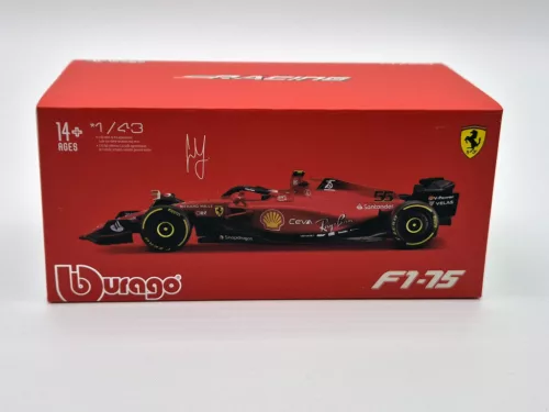 Ferrari F1-75 Scuderia F1 #55 (2022) - Carlos Sainz - С ПИЛОТ - Bburago - 1:43