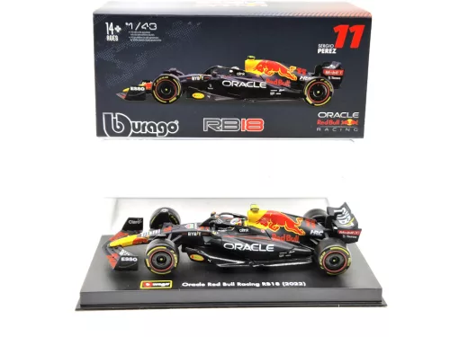 Red Bull F1 RB18 Team Oracle #11 (2022) - Sergio Perez - С ПИЛОТ - Bburago - 1:43