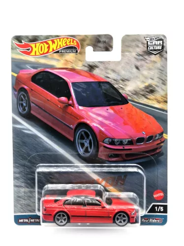 BMW E39 M5 (2001) - червен -  Hotwheels - 1:64