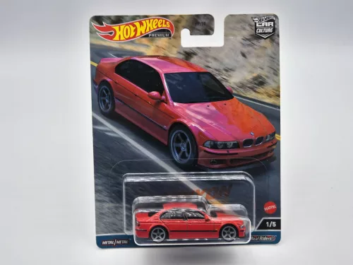 BMW E39 M5 (2001) - червен -  Hotwheels - 1:64