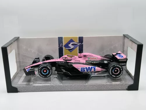Renault A523 Team BWT Alpine F1 #10 #31 (2023) - Esteban Ocon / Pierre Gasly - розово - Solido - 1:18