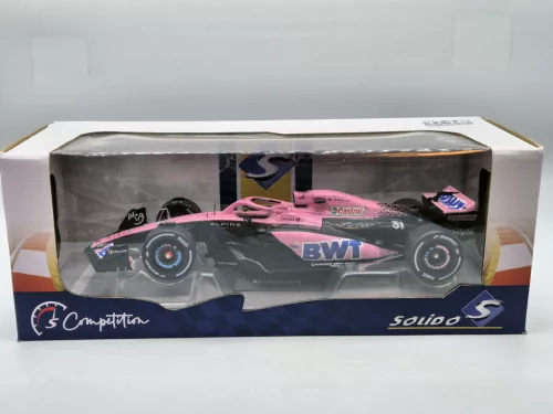 Renault A523 Team BWT Alpine F1 #10 #31 (2023) - Esteban Ocon / Pierre Gasly - розово - Solido - 1:18