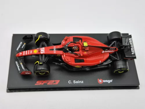 Ferrari SF-23 Team Scuderia F1 #55 (2023) - Carlos Sainz - С ПИЛОТ - Bburago - 1:43