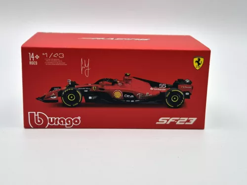 Ferrari SF-23 Team Scuderia F1 #55 (2023) - Carlos Sainz - С ПИЛОТ - Bburago - 1:43