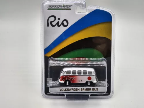 Volkswagen VW Samba Bus - Rio Olympics (2016) - Greenlight - 1:64