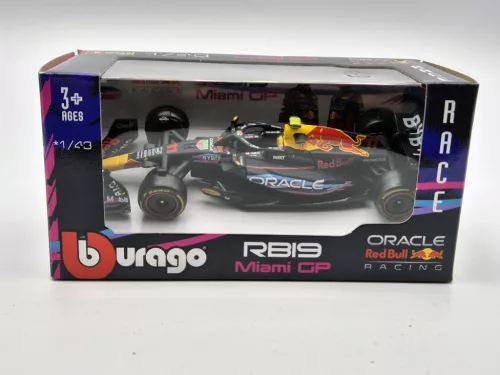 Red Bull RB19 Team Oracle F1 #11 (2023) - Miami GP - Sergio Perez - Bburago - 1:43