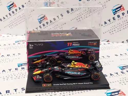 Red Bull RB19 Team Oracle F1 #11 (2023) - Miami GP - Sergio Perez - С ПИЛОТ - Bburago - 1:43