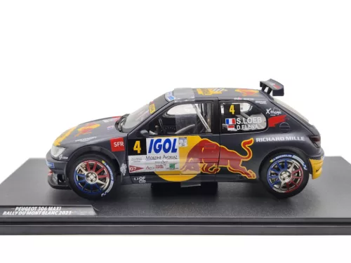Peugeot 306 - Red Bull - Rally Mont Blanc #4 (2021) - Sebastien Loeb - Daniel Elena - Solido - 1:18 1/18 модел автомобил