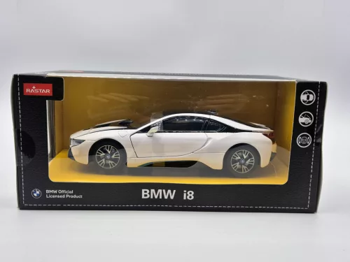 BMW i8 (2015) - бял - Rastar - 1:24