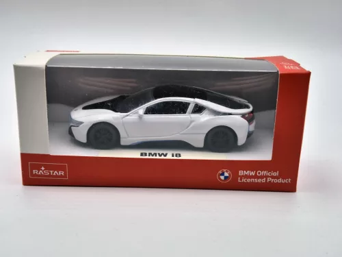 BMW i8 (2015) - бял - Rastar - 1:43
