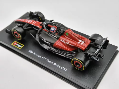 Alfa Romeo C43 Team Stake F1 #77 (2023) - Valtteri Bottas - С ПИЛОТ - Bburago - 1:43