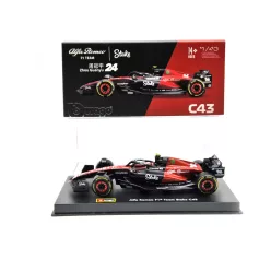   Alfa Romeo C43 Team Stake F1 #24 (2023) - Guanyu Zhou - С ПИЛОТ - Bburago - 1:43