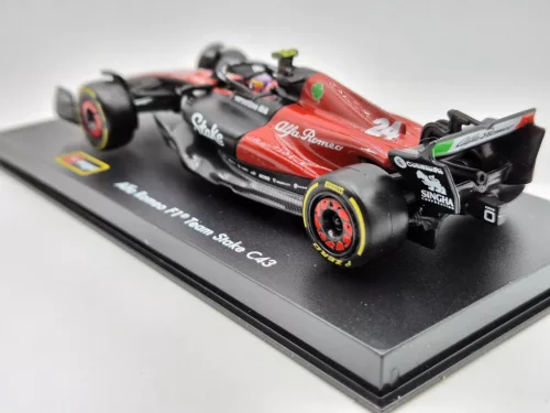 Alfa Romeo C43 Team Stake F1 #24 (2023) - Guanyu Zhou - С ПИЛОТ - Bburago - 1:43
