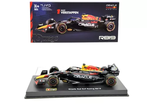 Red Bull RB19 Team Oracle F1 #1 (2023) - Max Verstappen - С ПИЛОТ - BBurago - 1:43