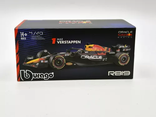 Red Bull RB19 Team Oracle F1 #1 (2023) - Max Verstappen - С ПИЛОТ - BBurago - 1:43