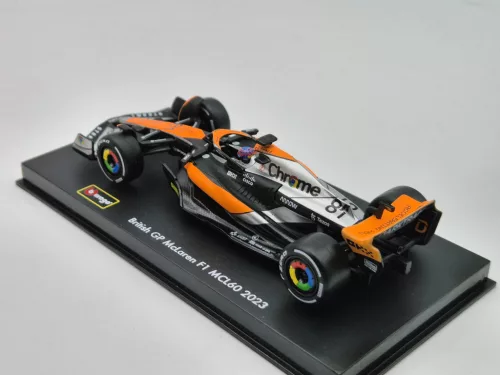McLaren MCL60 F1 #81 (2023) - British GP 4th - Oscar Piastri - С ПИЛОТ - BBurago - 1:43