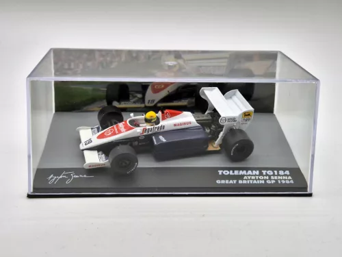 Toleman TG184 F1 #19 (1984) - Great Britain GP - Ayrton Senna - С ПИЛОТ - Edicola - 1:43
