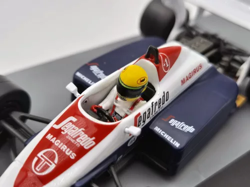 Toleman TG184 F1 #19 (1984) - Great Britain GP - Ayrton Senna - С ПИЛОТ - Edicola - 1:43