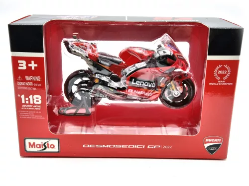 MotoGP - Ducati Desmomedici GP22 #63 (2022) мотор - Francesco Bagnaia - Maisto - 1:18